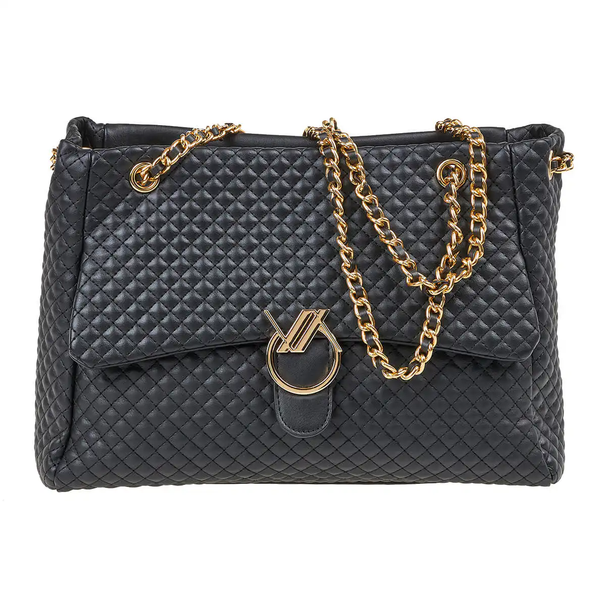 Verde Γυναικεία Τσάντα Ώμου 16-7110 Μαύρο