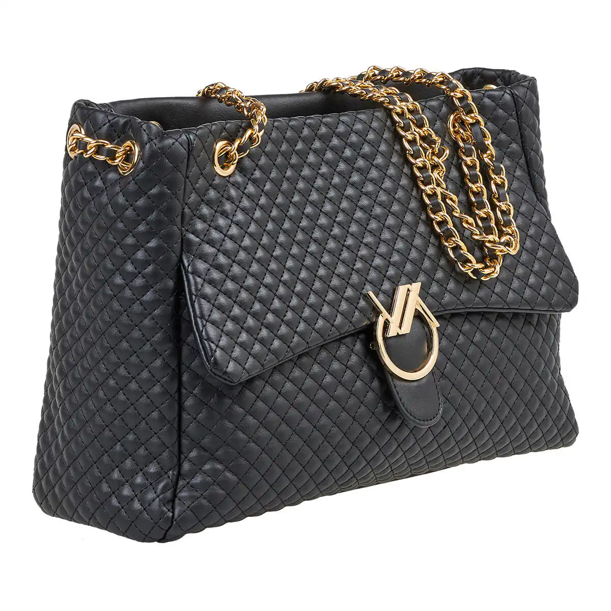 Verde Γυναικεία Τσάντα Ώμου 16-7110 Μαύρο