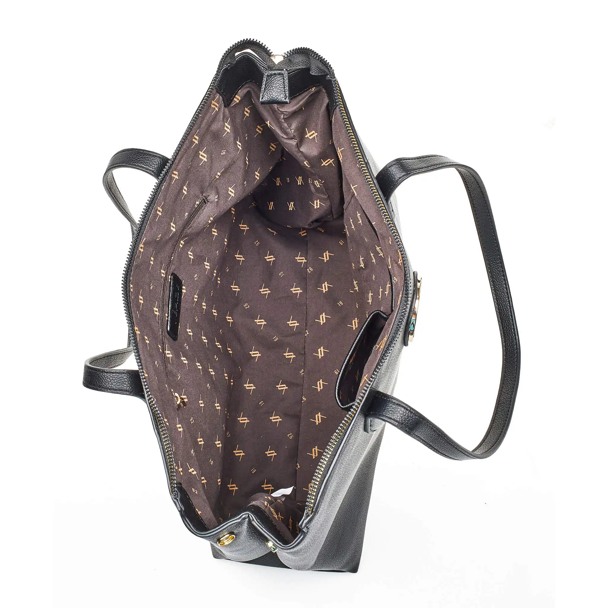 Verde Γυναικεία Τσάντα Ώμου 16-7115 Μαύρο