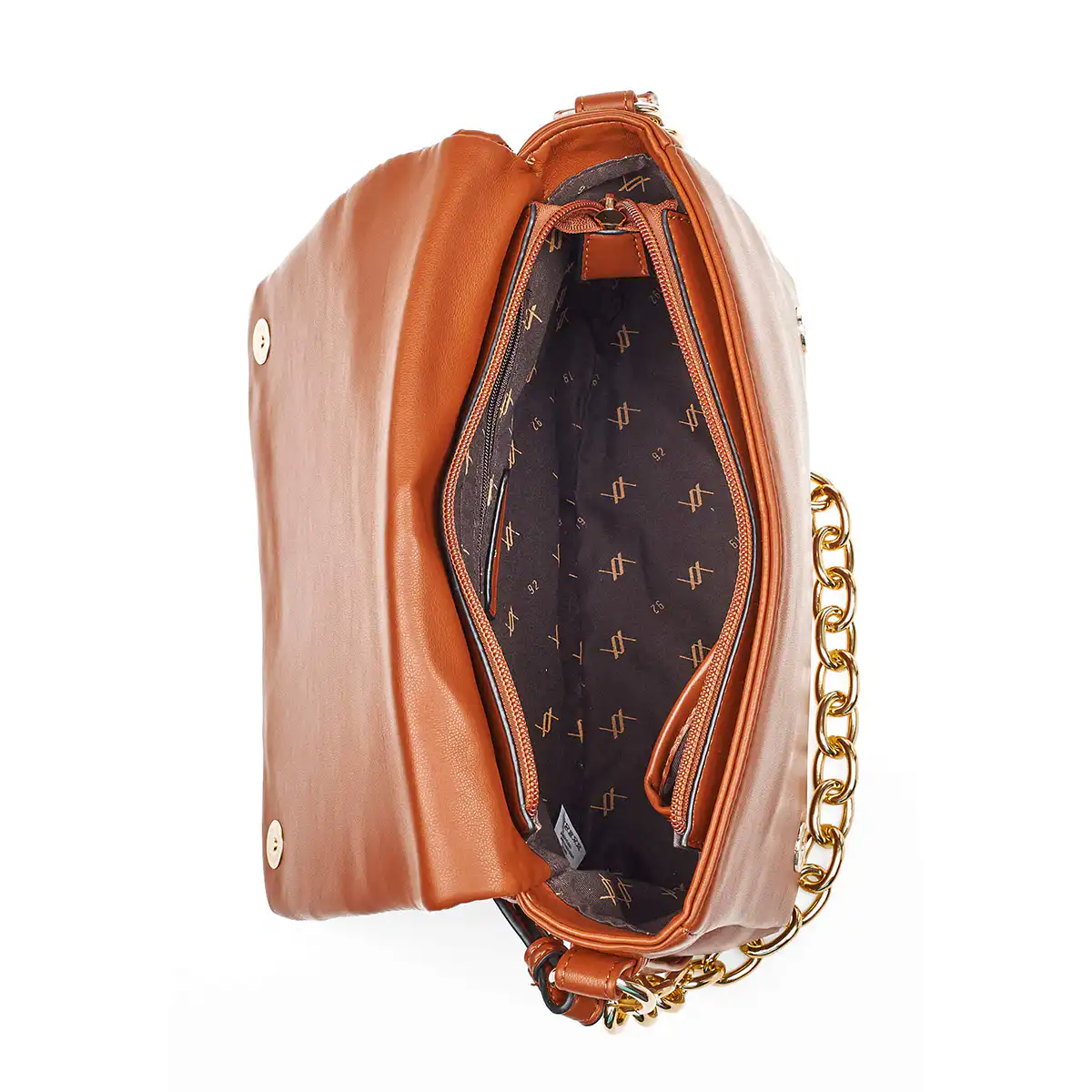 Verde Γυναικεία Τσάντα Ώμου 16-7116 Καμηλό