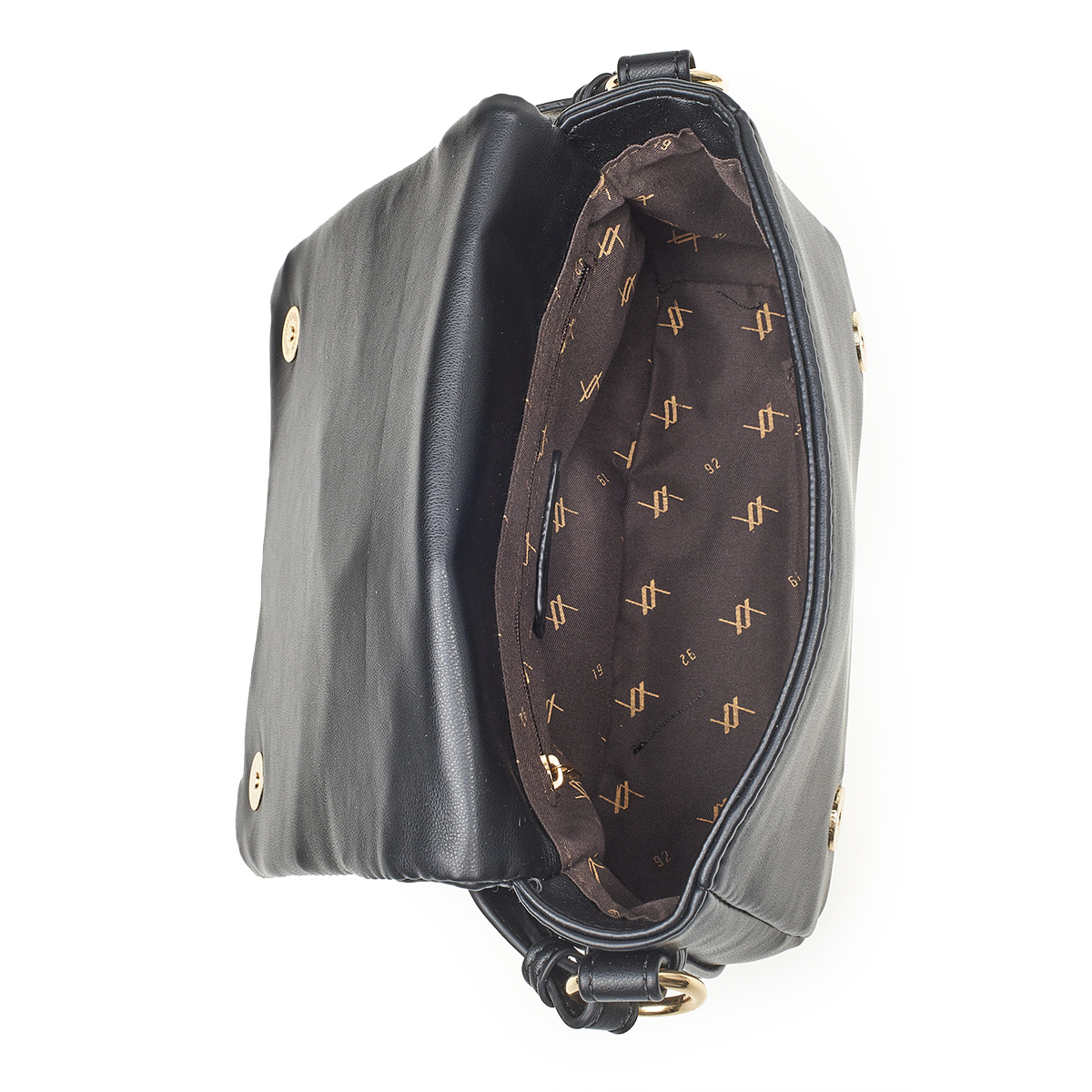 Verde Γυναικεία Τσάντα Ώμου 16-7117 Μαύρο