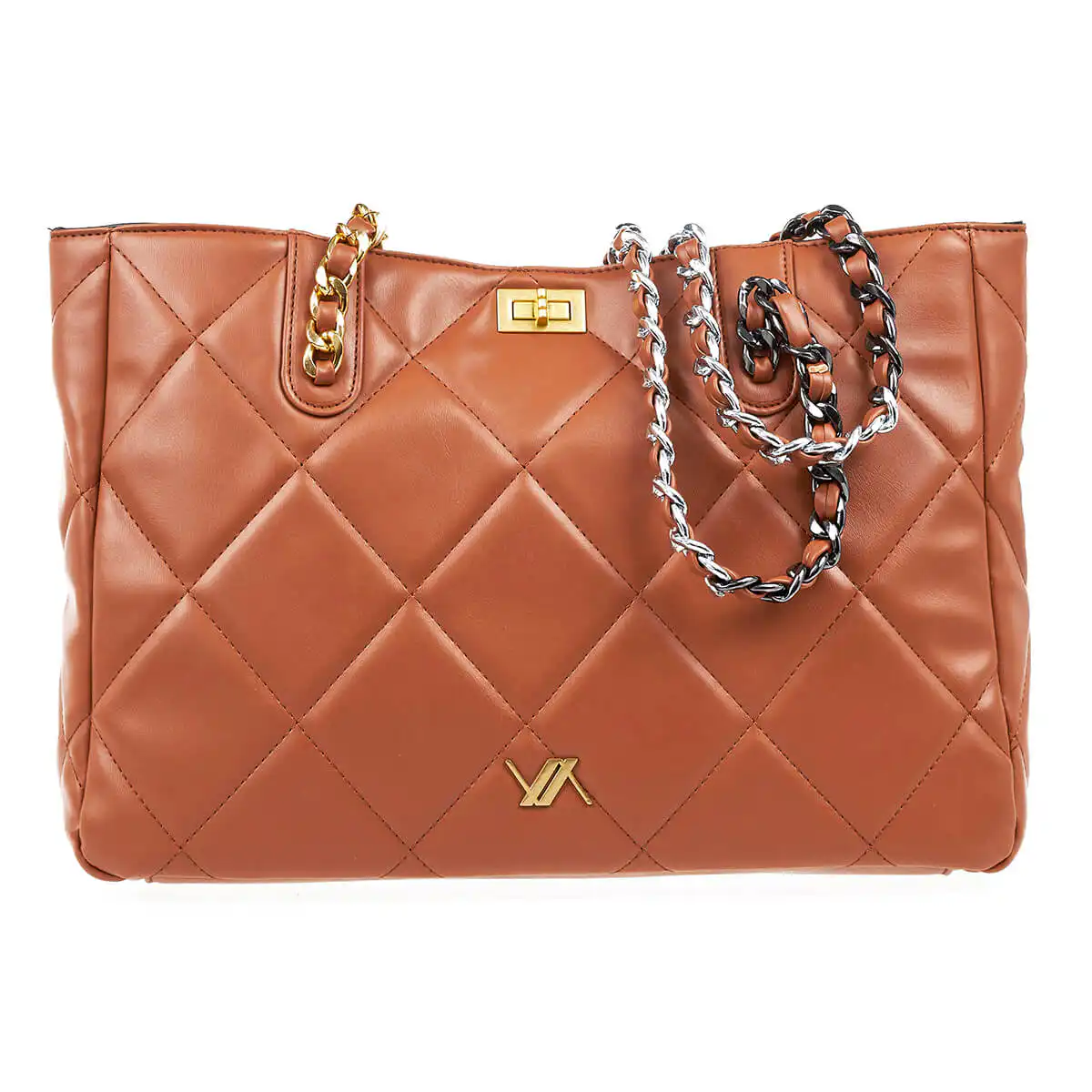 Verde Γυναικεία Τσάντα Ώμου 16-7122 Καμηλό