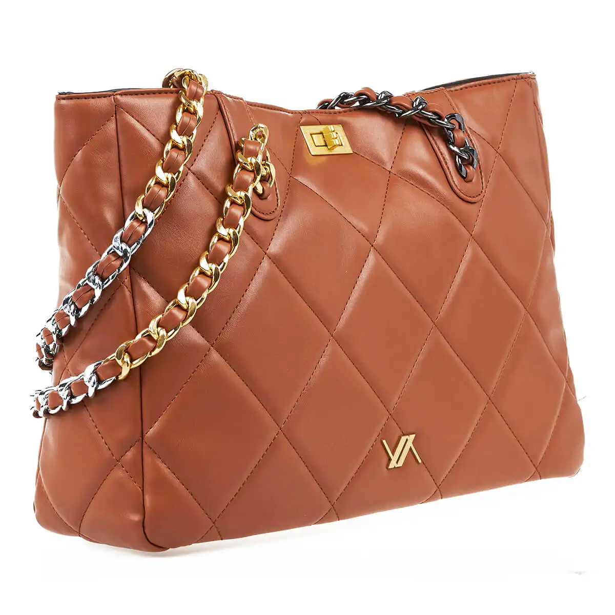 Verde Γυναικεία Τσάντα Ώμου 16-7122 Καμηλό