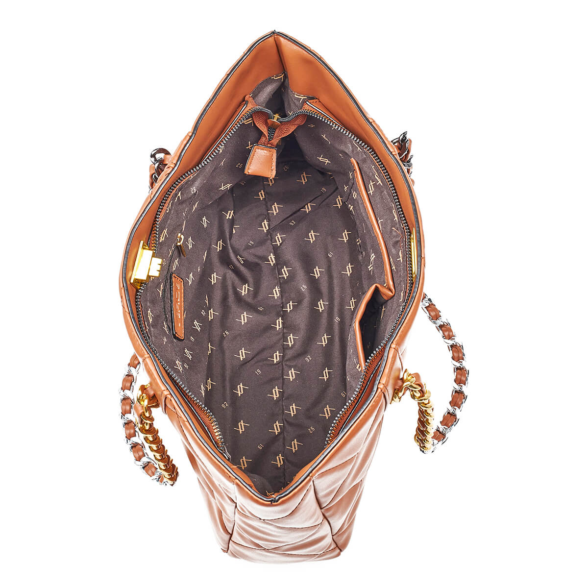 Verde Γυναικεία Τσάντα Ώμου 16-7122 Καμηλό