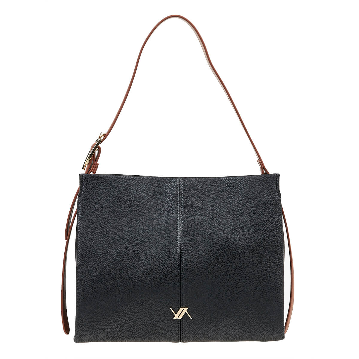 Verde Γυναικεία Τσάντα Χιαστί 16-7126 Μαύρο