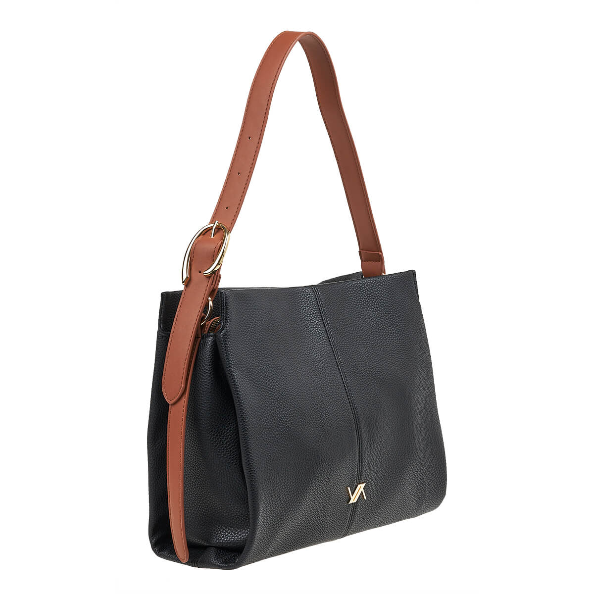 Verde Γυναικεία Τσάντα Χιαστί 16-7126 Μαύρο