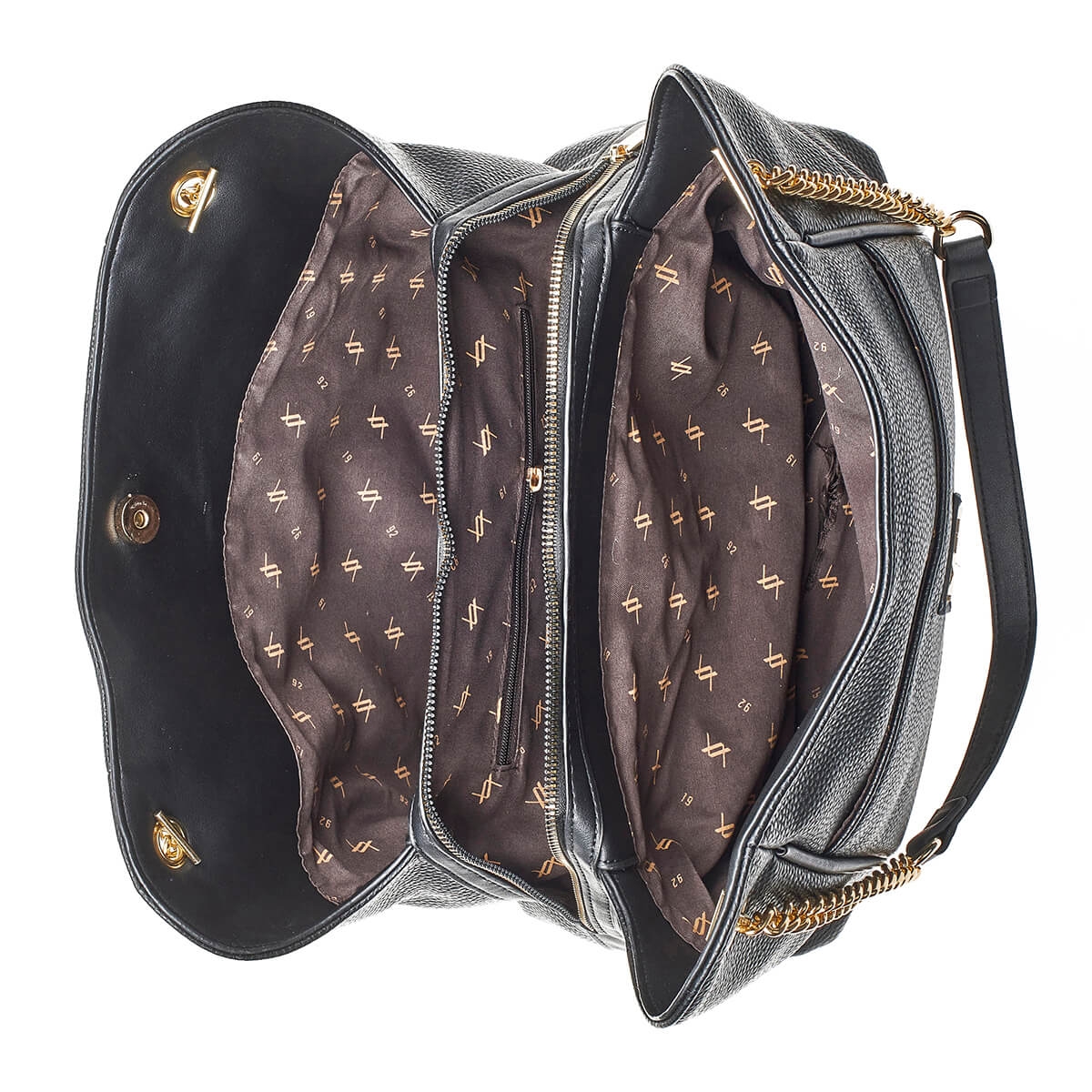 Verde Γυναικεία Τσάντα Ώμου 16-7131 Μαύρο