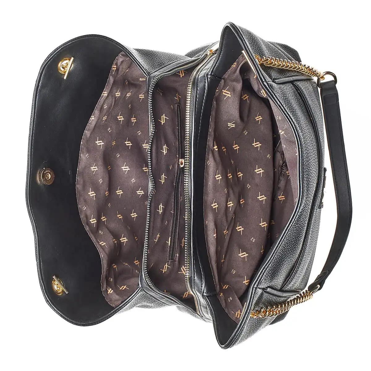 Verde Γυναικεία Τσάντα Ώμου 16-7131 Μαύρο