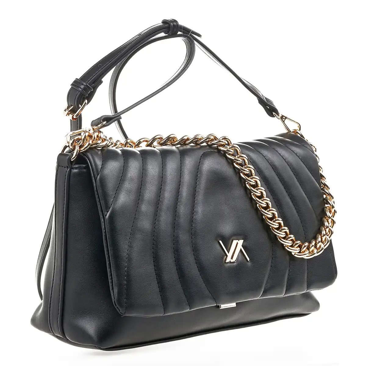 Verde Γυναικεία Τσάντα Ώμου 16-7137 Μαύρο