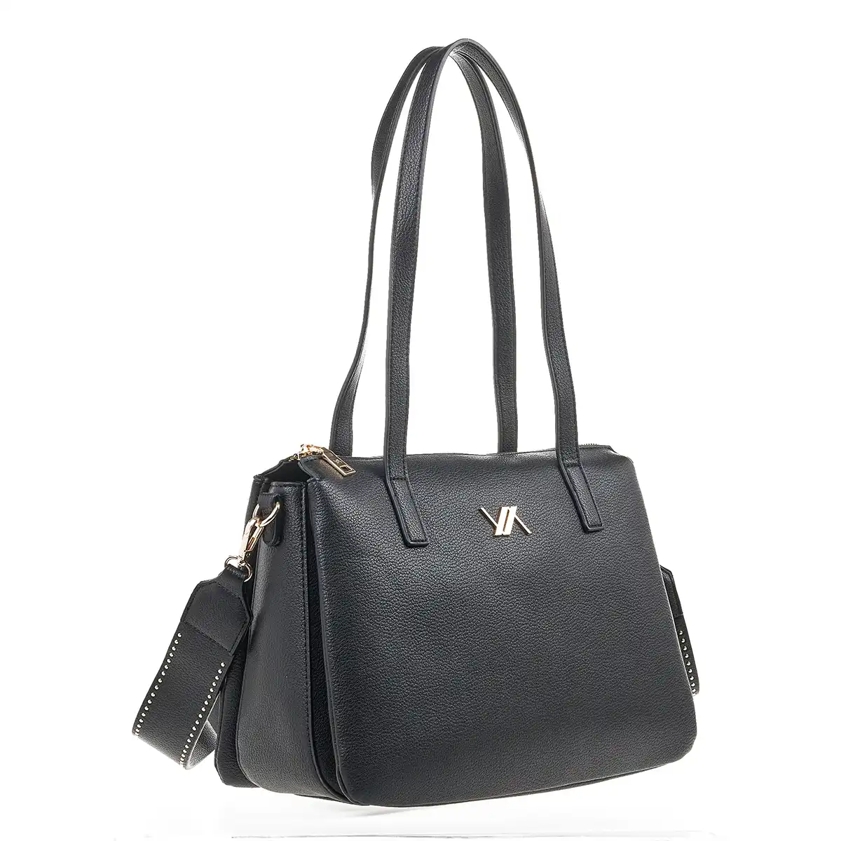 Verde Γυναικεία Τσάντα Ώμου 16-7140 Μαύρο