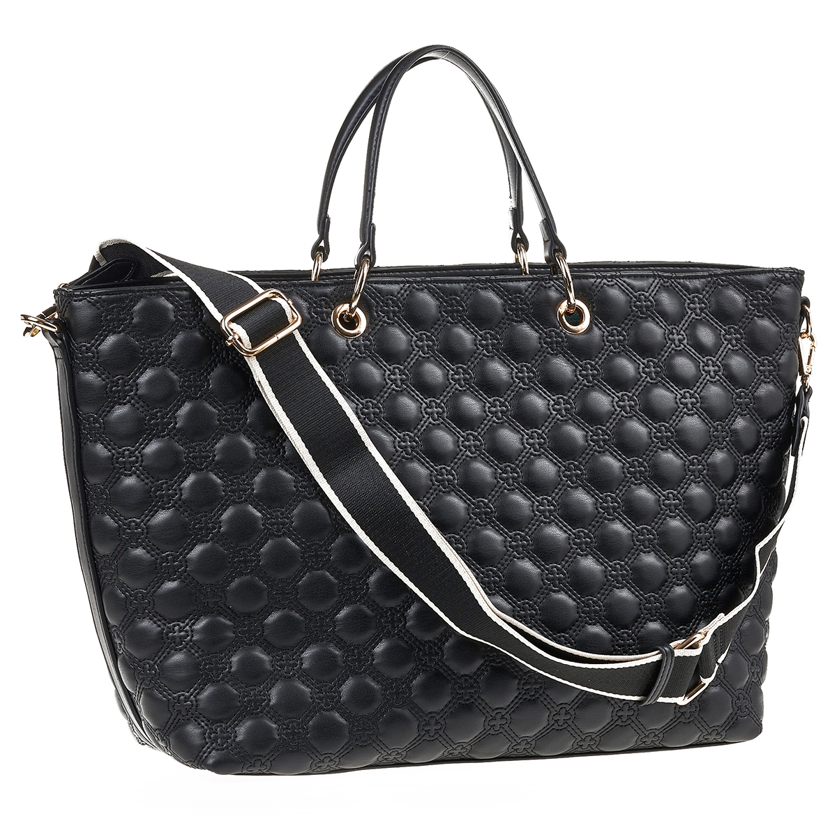 Verde Γυναικεία Τσάντα Χειρός-΄Ώμου 16-7143 Μαύρο