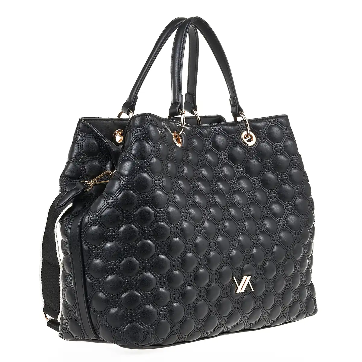 Verde Γυναικεία Τσάντα Χειρός-΄Ώμου 16-7143 Μαύρο