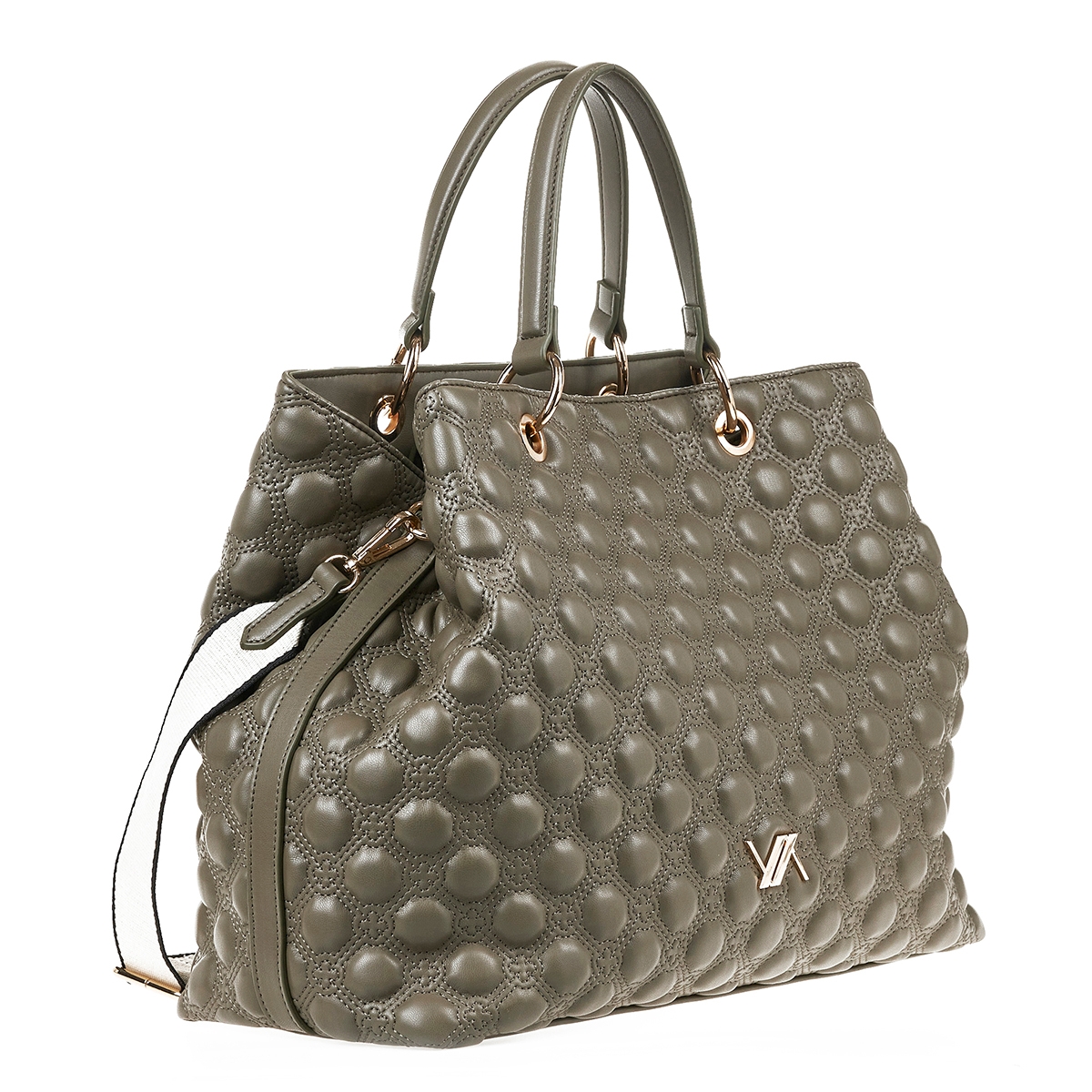 Verde Γυναικεία Τσάντα Χειρός-΄Ώμου 16-7143 Χακί