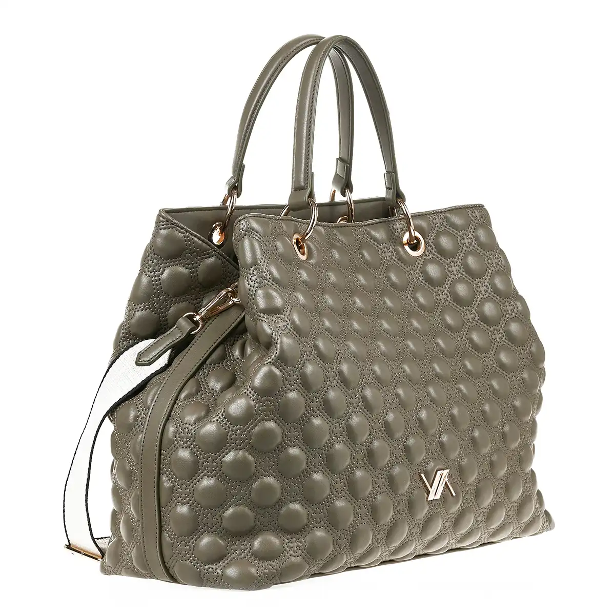 Verde Γυναικεία Τσάντα Χειρός-΄Ώμου 16-7143 Χακί