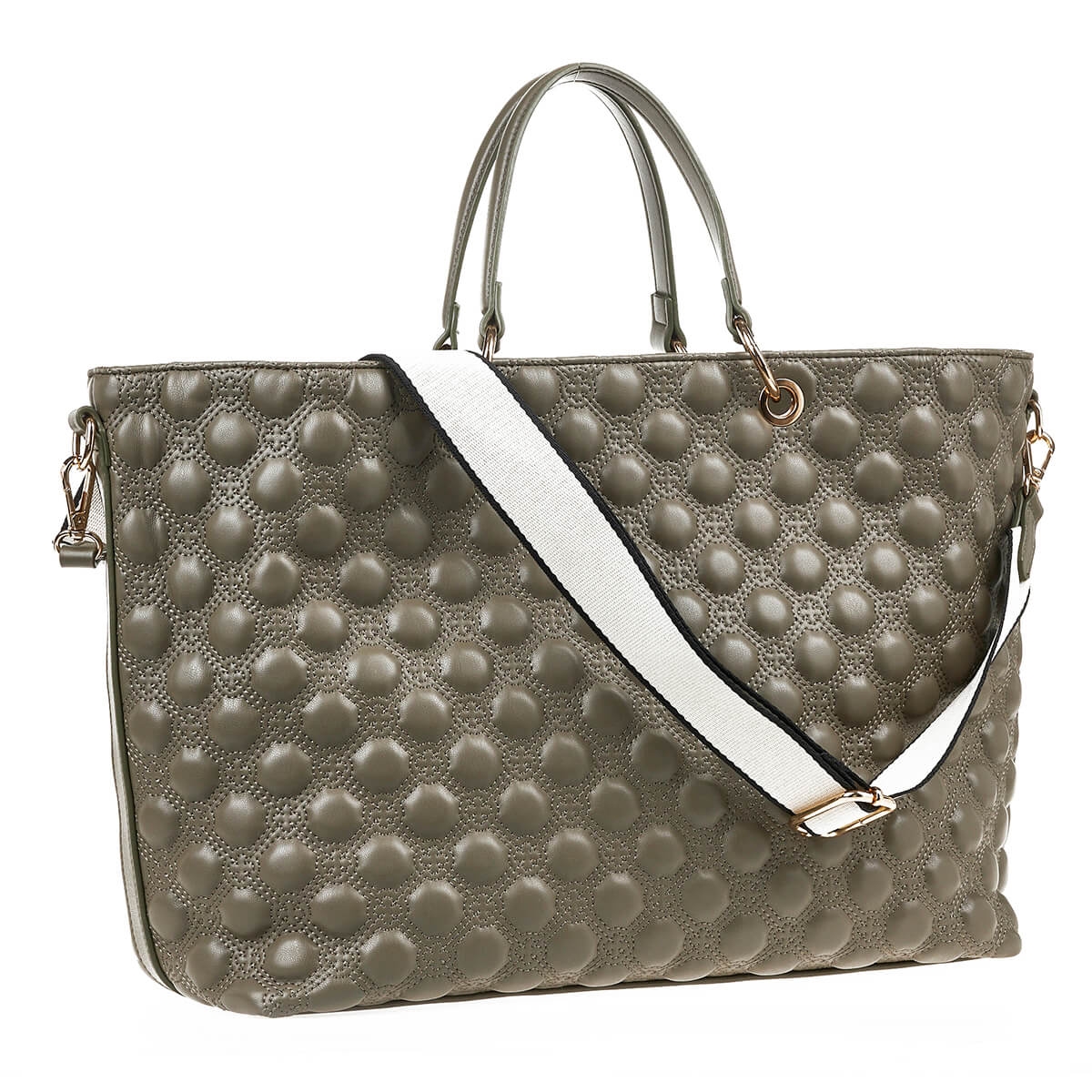 Verde Γυναικεία Τσάντα Χειρός-΄Ώμου 16-7143 Χακί