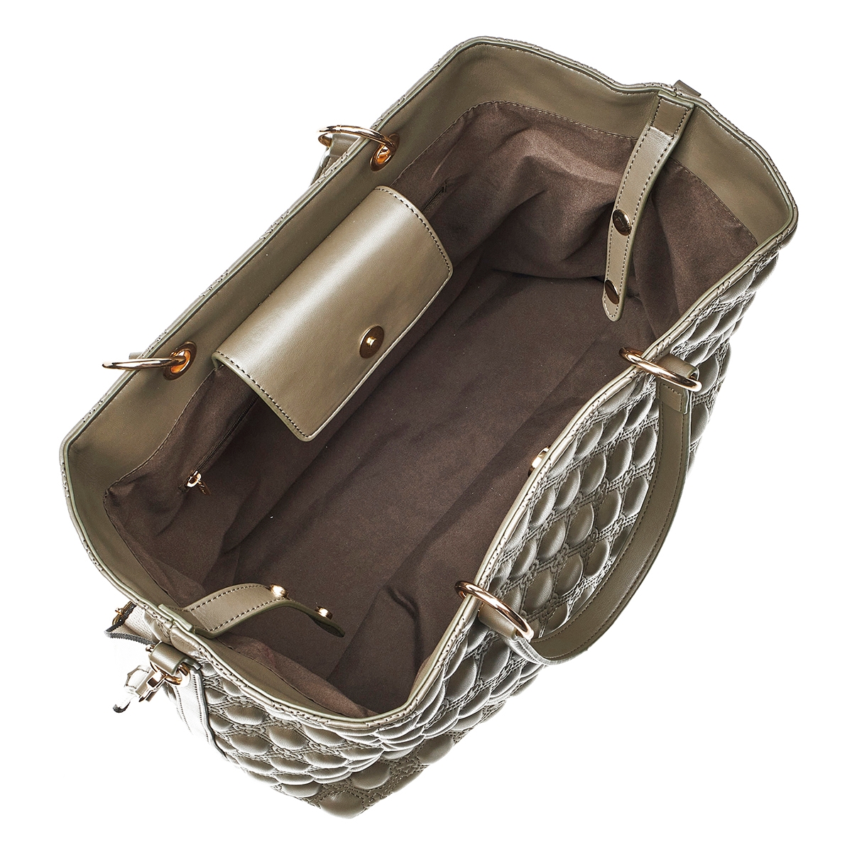 Verde Γυναικεία Τσάντα Χειρός-΄Ώμου 16-7143 Χακί