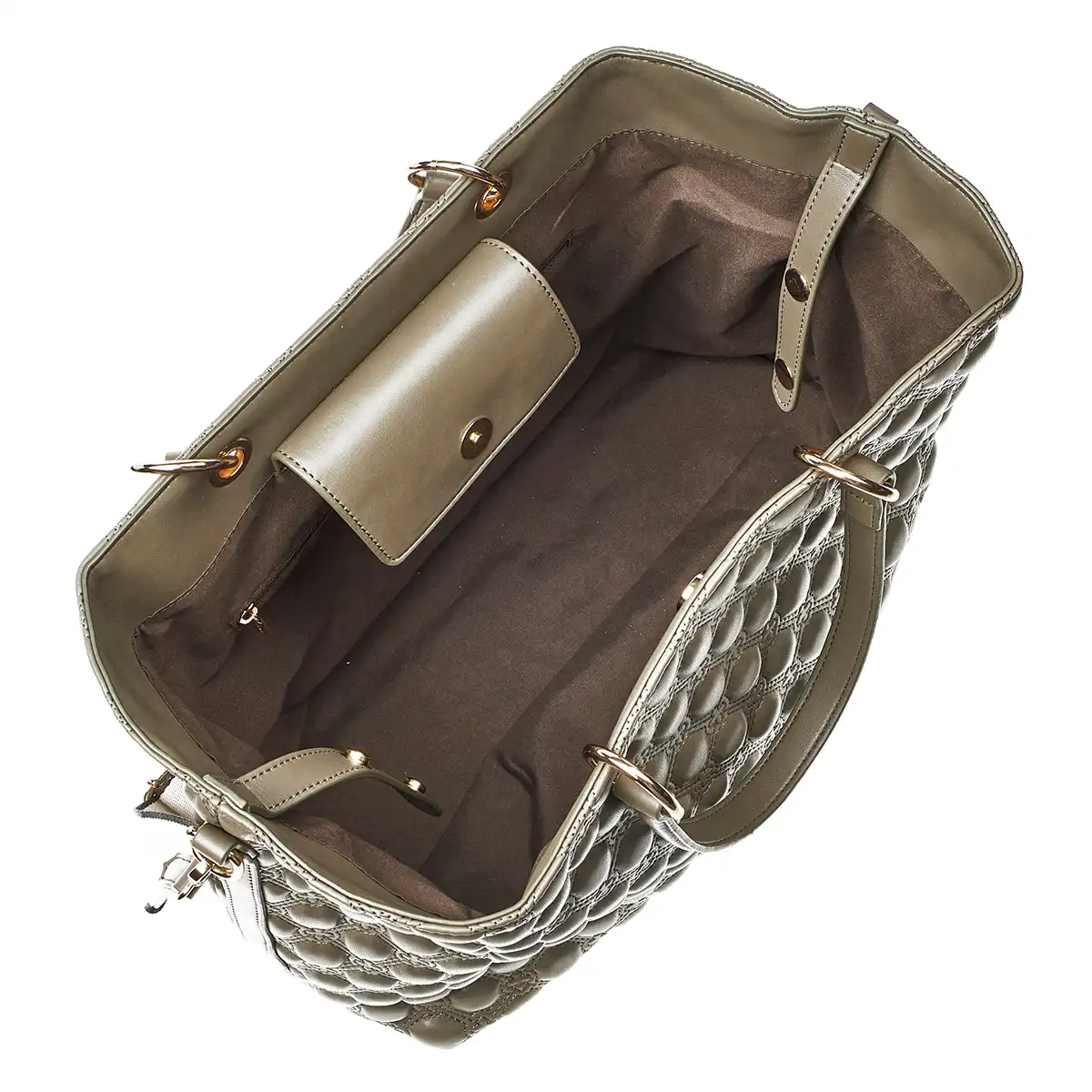 Verde Γυναικεία Τσάντα Χειρός-΄Ώμου 16-7143 Χακί