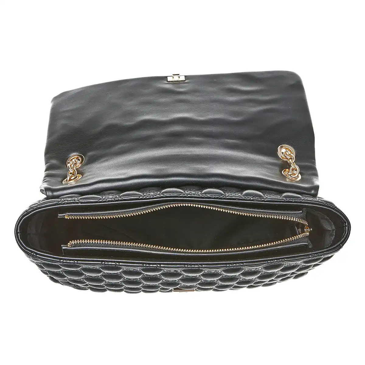 Verde Γυναικεία Τσάντα Ώμου 16-7144 Μαύρο