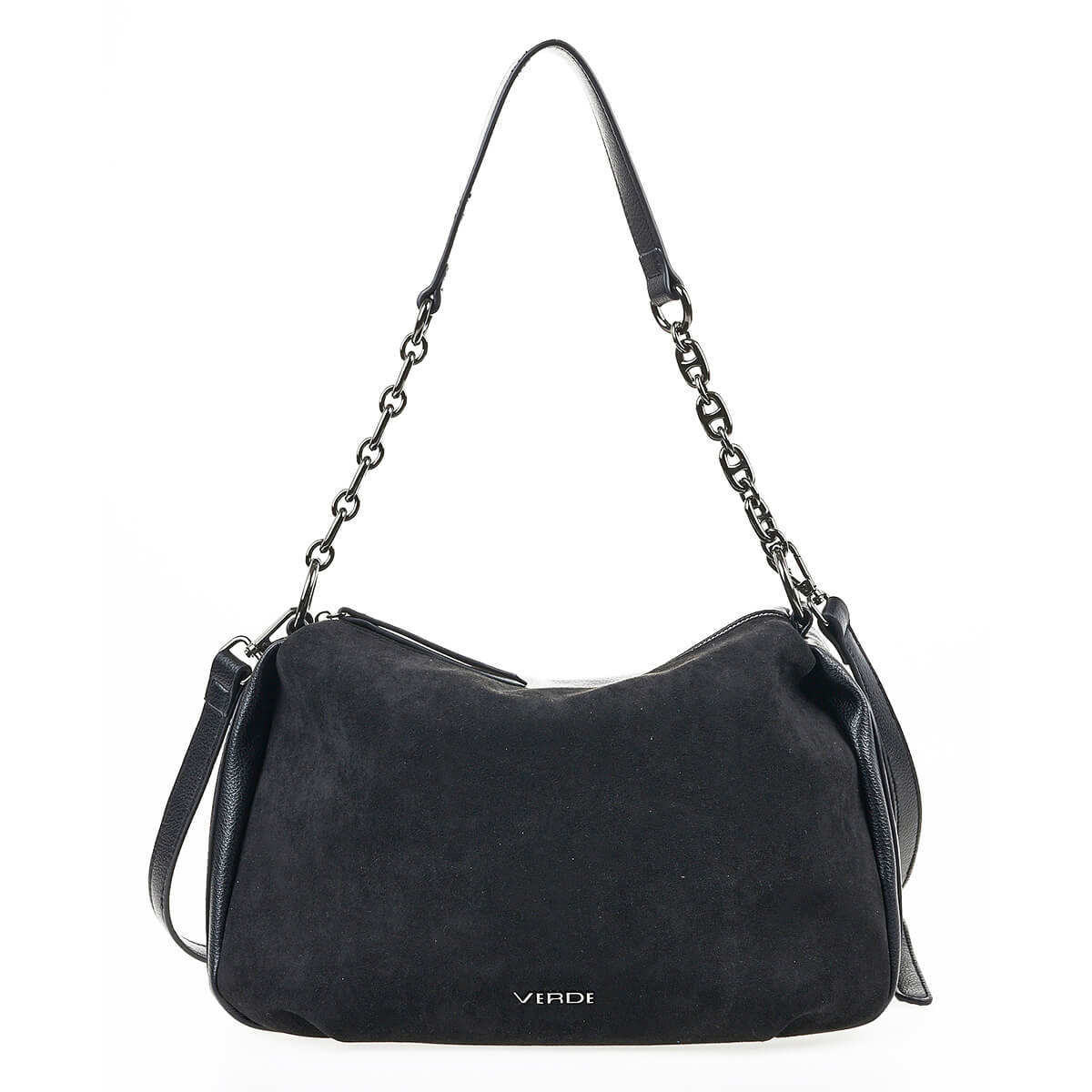 Verde Γυναικεία Τσάντα Ώμου 16-7158 ΣΟΥΕΤ Μαύρο