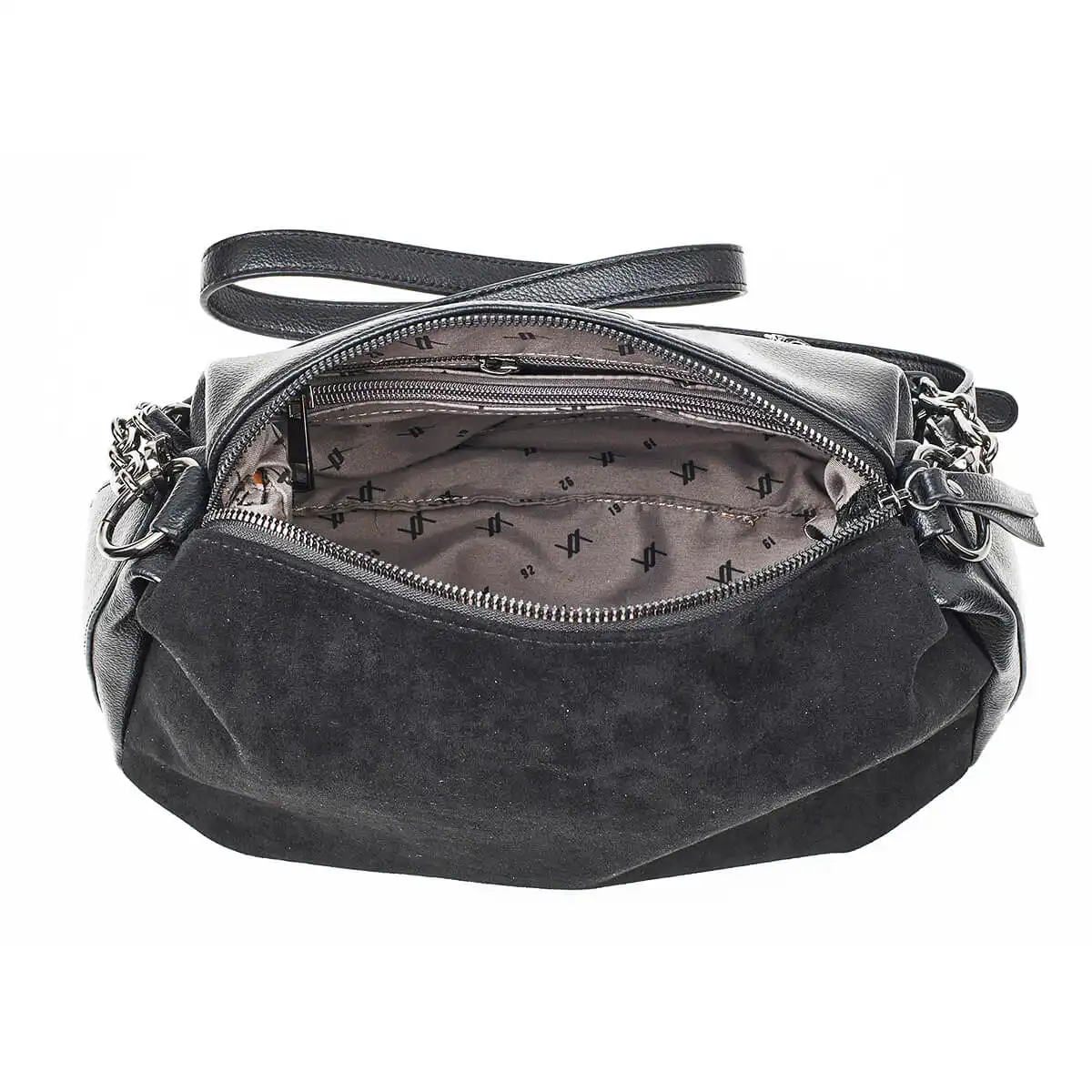 Verde Γυναικεία Τσάντα Ώμου 16-7158 ΣΟΥΕΤ Μαύρο