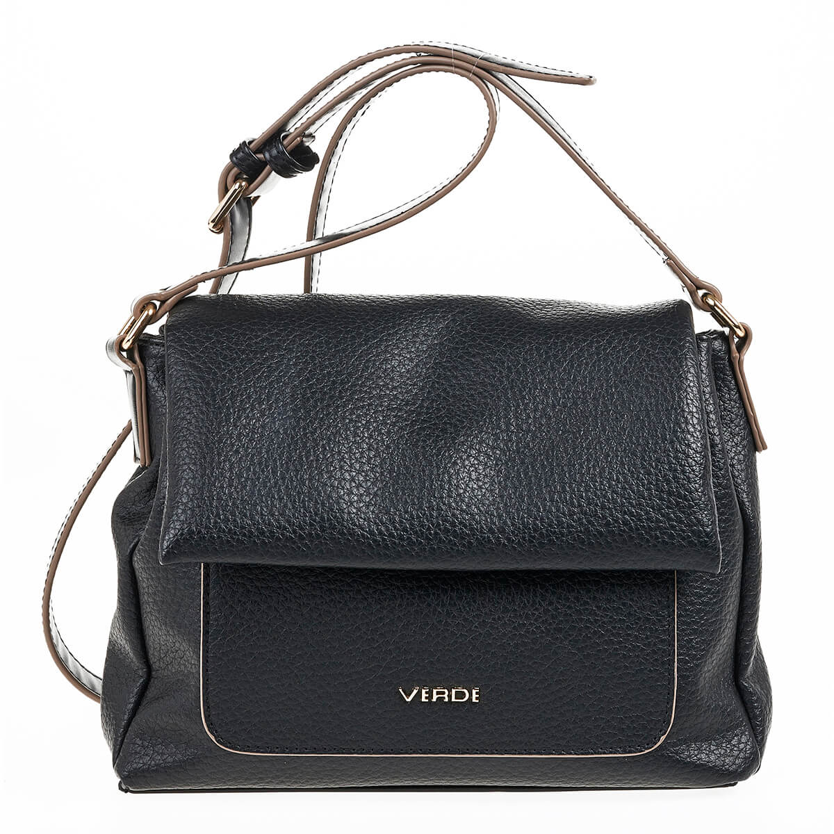 Verde Γυναικεία Τσάντα Ώμου 16-7175 Μαύρο