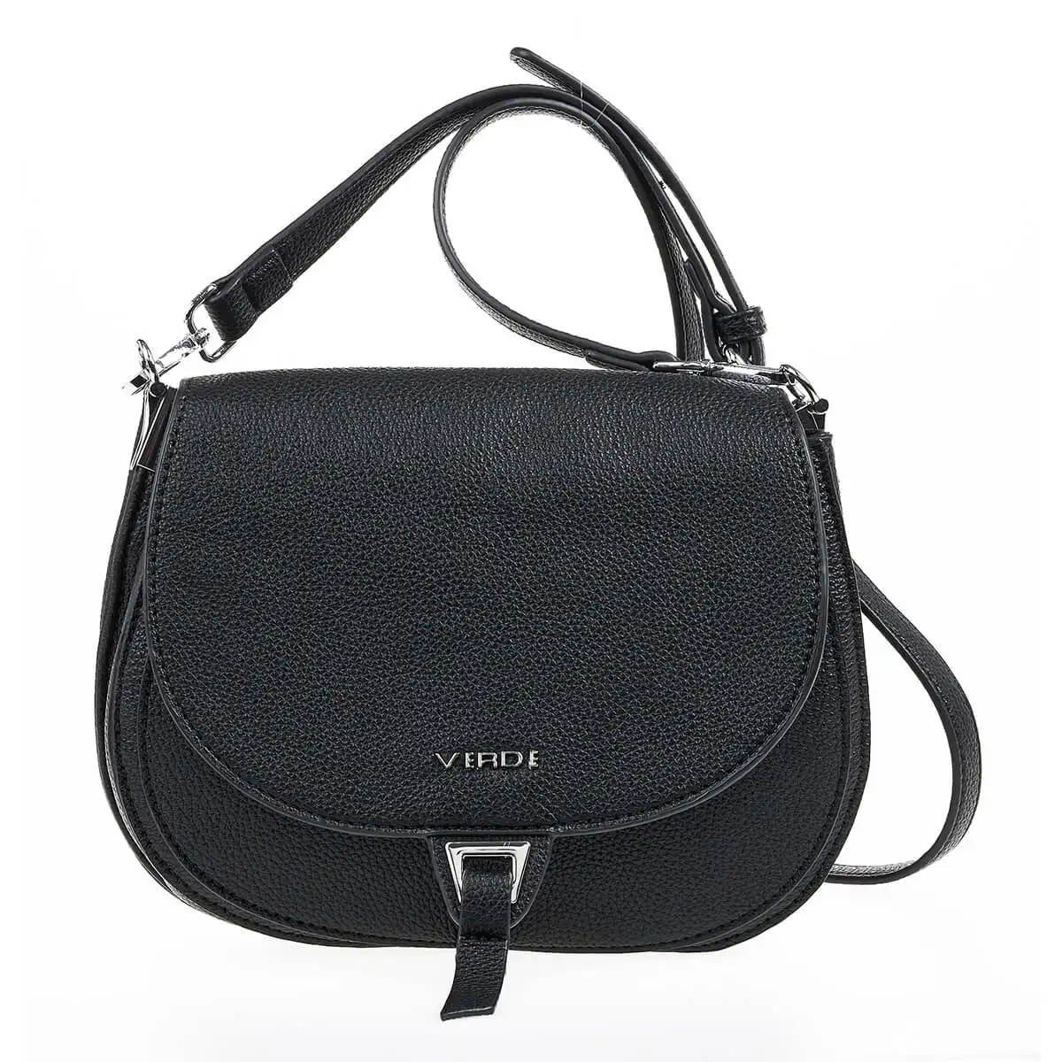 Verde Γυναικεία Τσάντα Ώμου 16-7178 Μαύρο