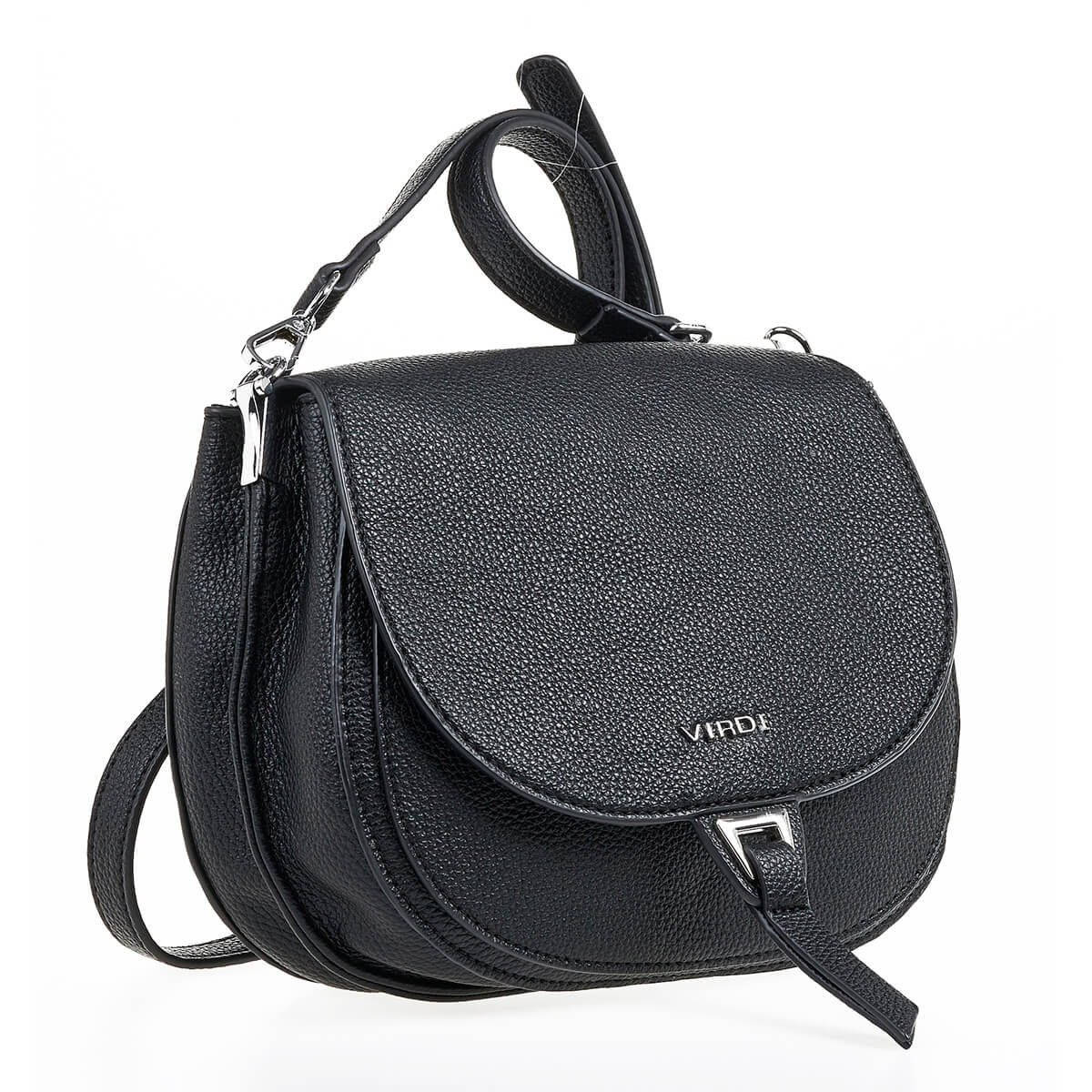 Verde Γυναικεία Τσάντα Ώμου 16-7178 Μαύρο