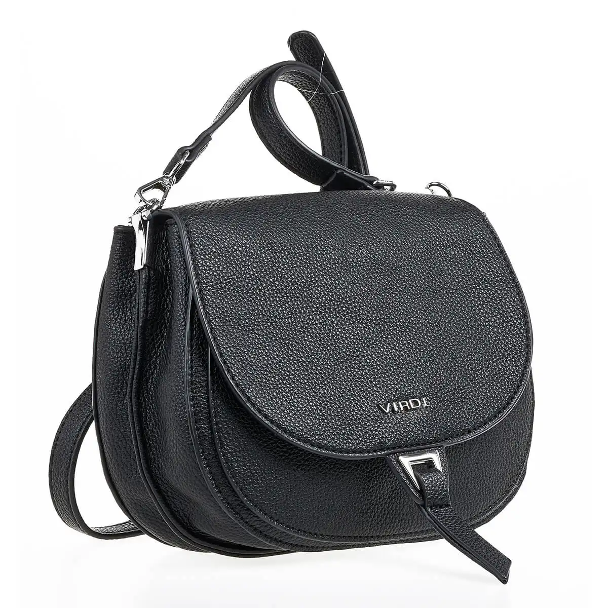 Verde Γυναικεία Τσάντα Ώμου 16-7178 Μαύρο