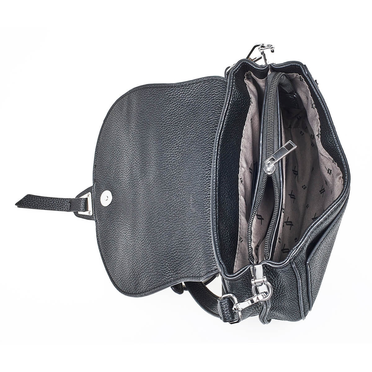 Verde Γυναικεία Τσάντα Ώμου 16-7178 Μαύρο