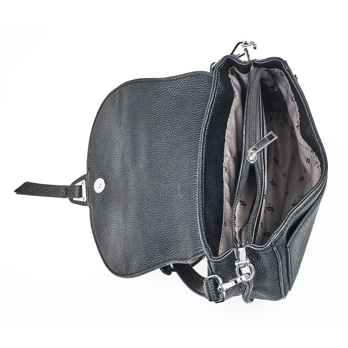 Verde Γυναικεία Τσάντα Ώμου 16-7178 Μαύρο