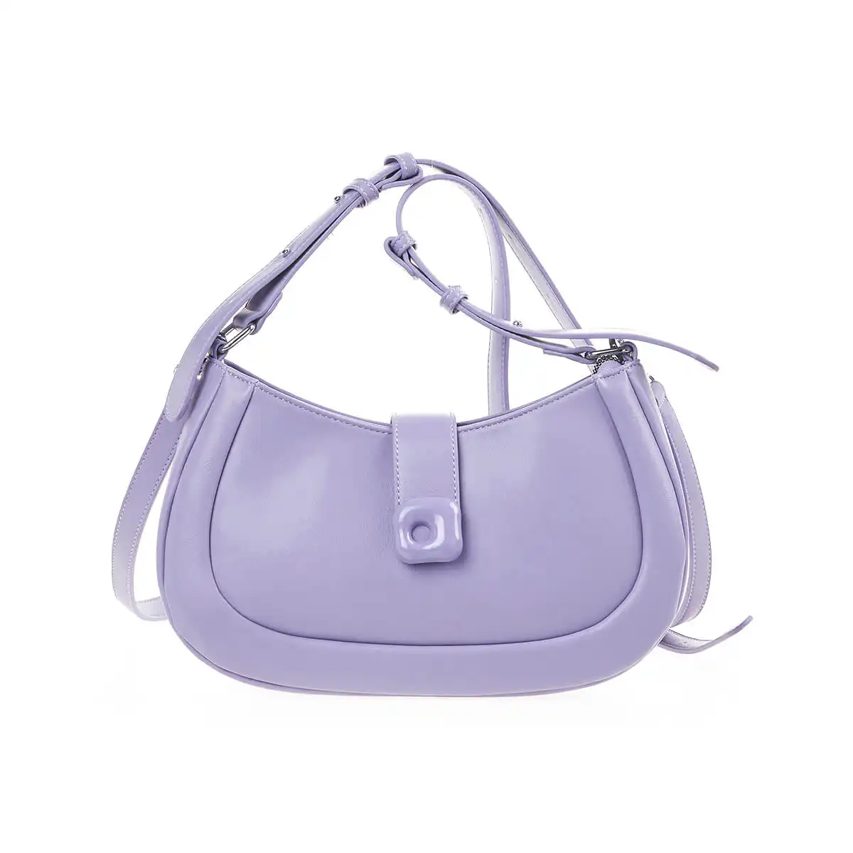 Verde Γυναικεία Τσάντα Χιαστί 16-7180 Λιλά