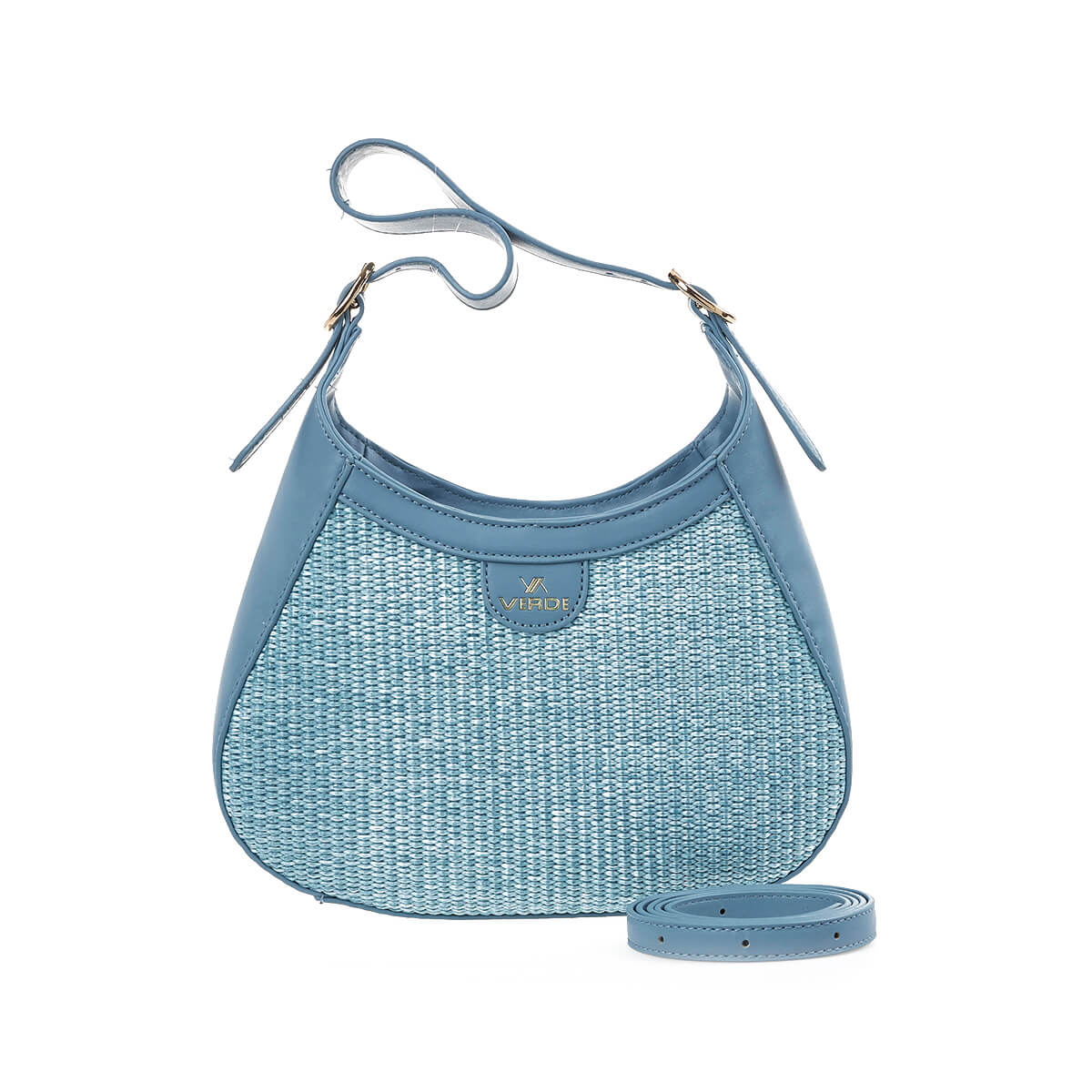 Verde Γυναικεία Τσάντα Ώμου 16-7186 Μπλε