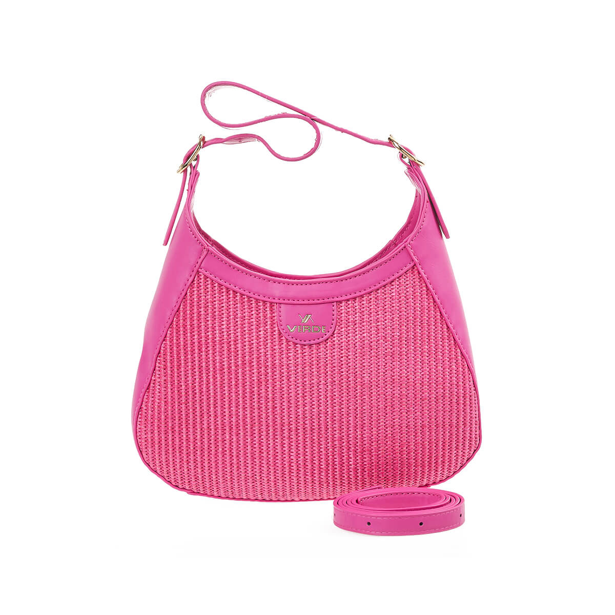 Verde Γυναικεία Τσάντα Ώμου 16-7186 Φούξια