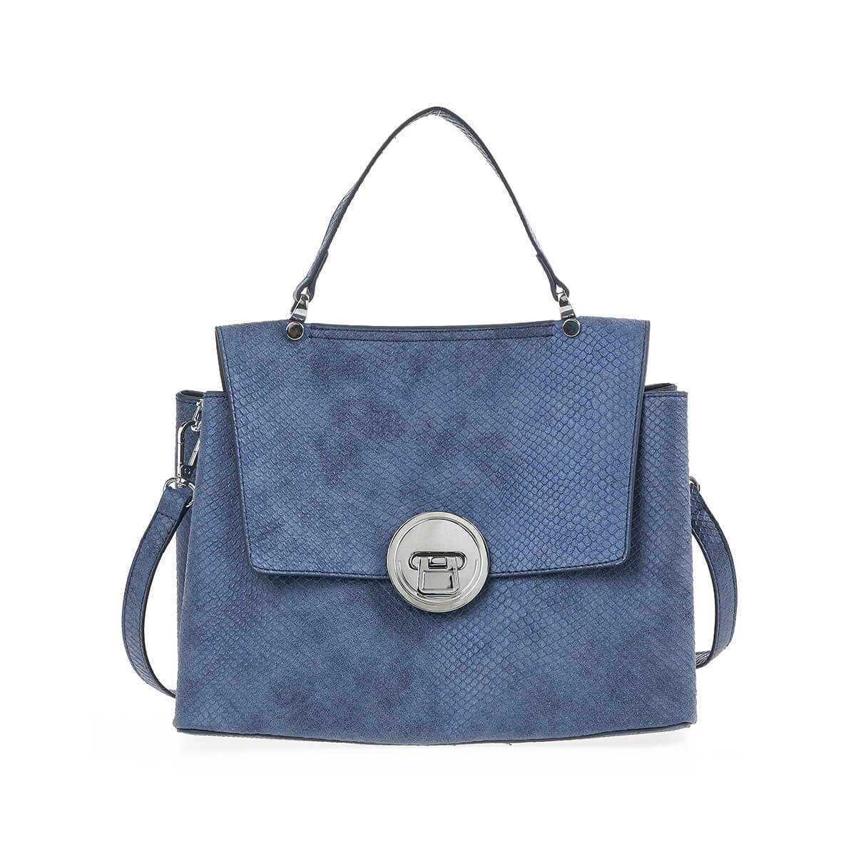 Verde Γυναικεία Τσάντα Χειρός-΄Ώμου 16-7191 Μπλε