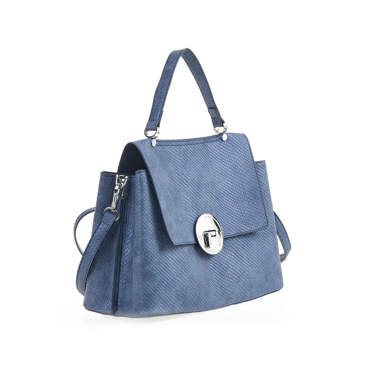 Verde Γυναικεία Τσάντα Χειρός-΄Ώμου 16-7191 Μπλε