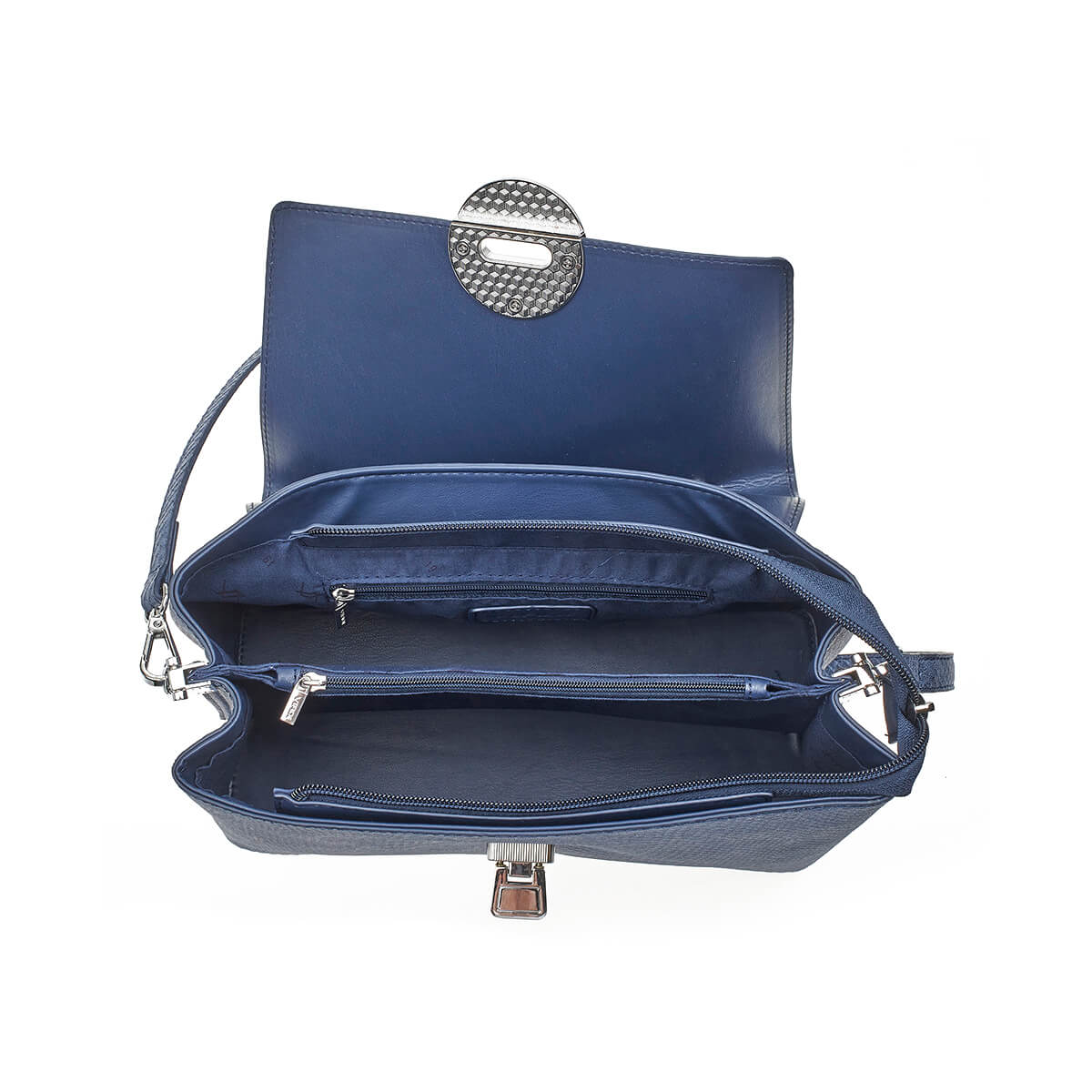 Verde Γυναικεία Τσάντα Χειρός-΄Ώμου 16-7191 Μπλε