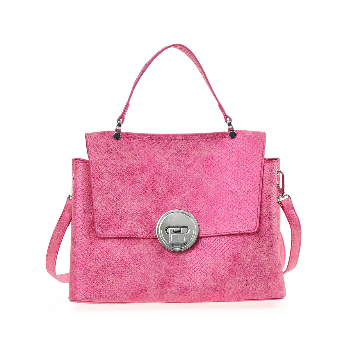 Verde Γυναικεία Τσάντα Χειρός-΄Ώμου 16-7191 Ροζ