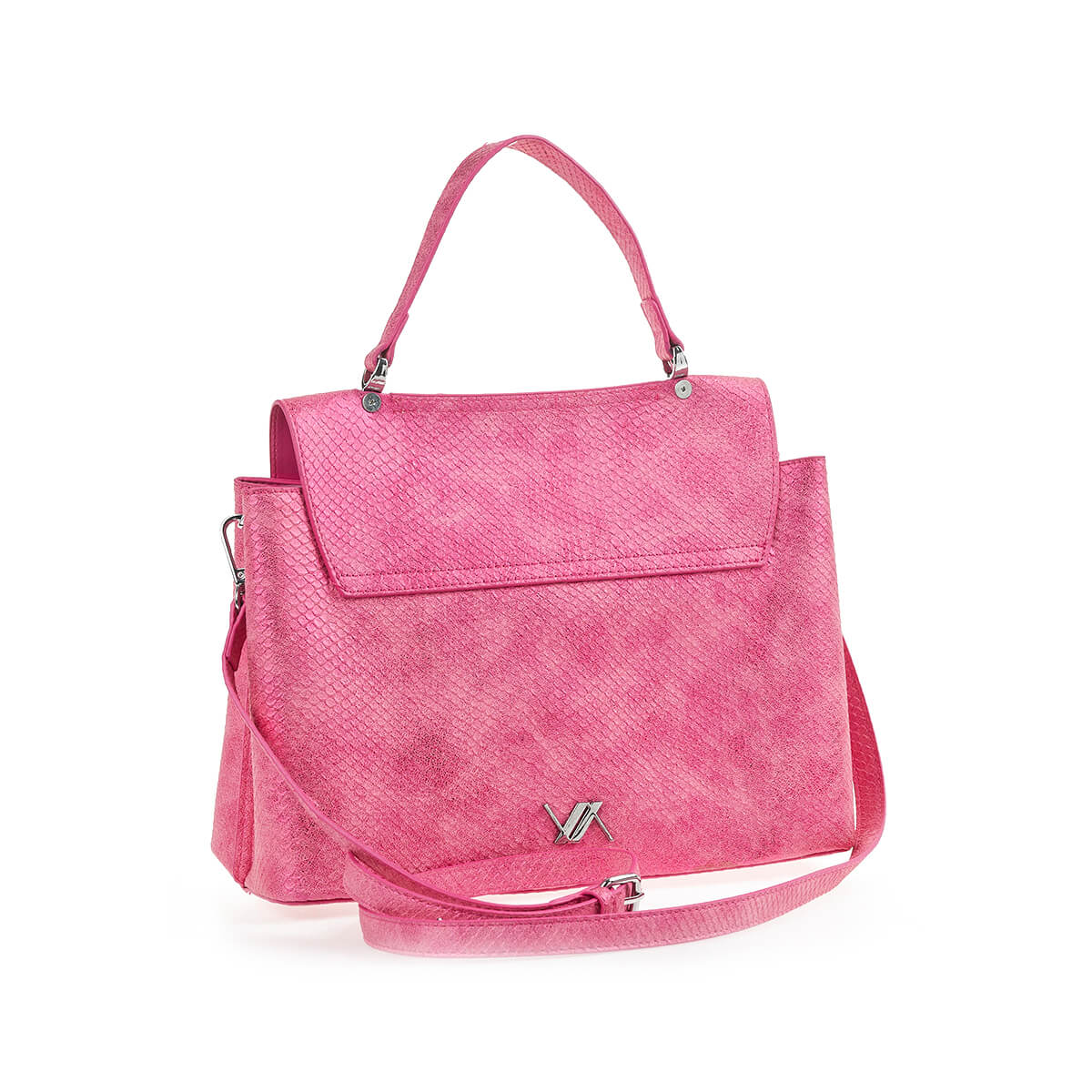 Verde Γυναικεία Τσάντα Χειρός-΄Ώμου 16-7191 Ροζ