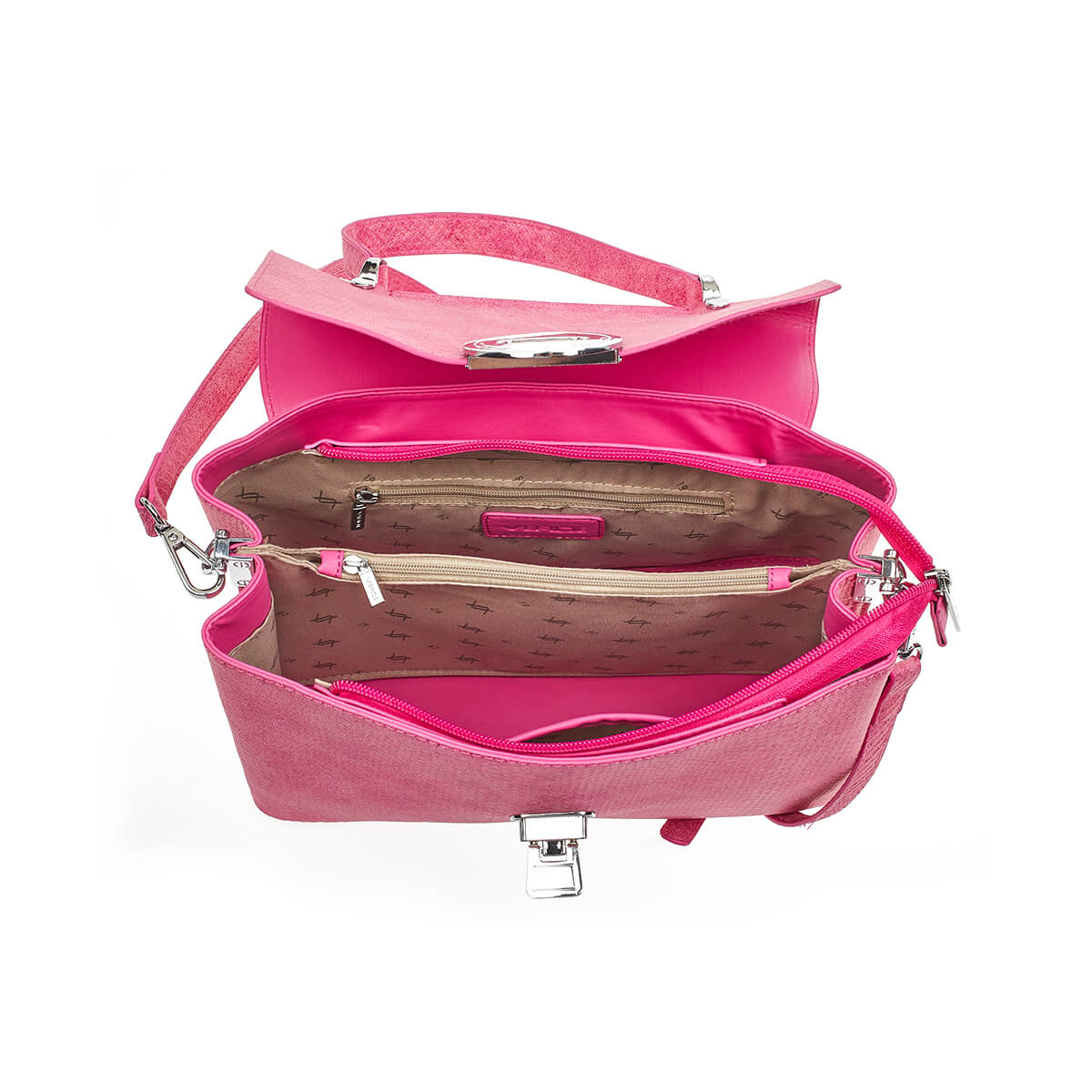 Verde Γυναικεία Τσάντα Χειρός-΄Ώμου 16-7191 Ροζ