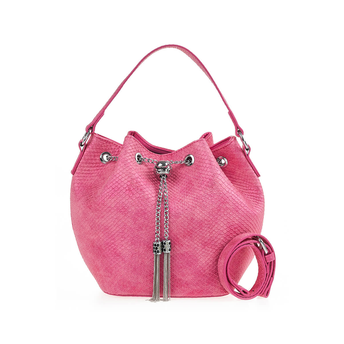 Verde Γυναικεία Τσάντα Πουγκί 16-7192 Ροζ