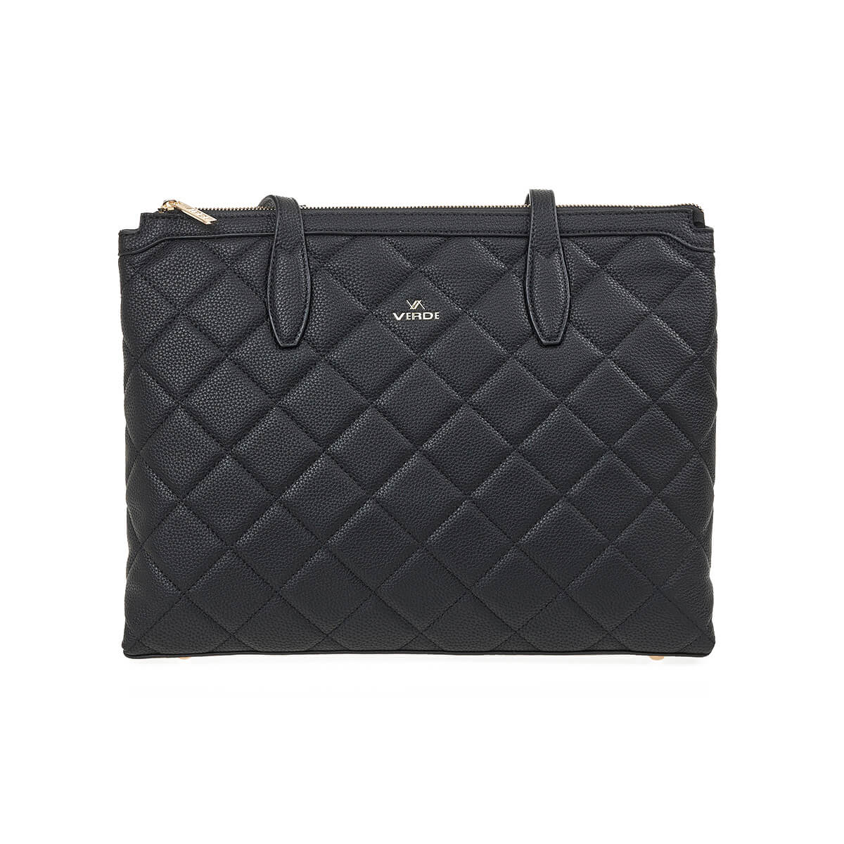 Verde Γυναικεία Τσάντα Ώμου 16-7201 Μαύρο