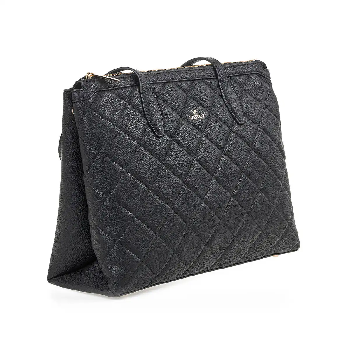 Verde Γυναικεία Τσάντα Ώμου 16-7201 Μαύρο