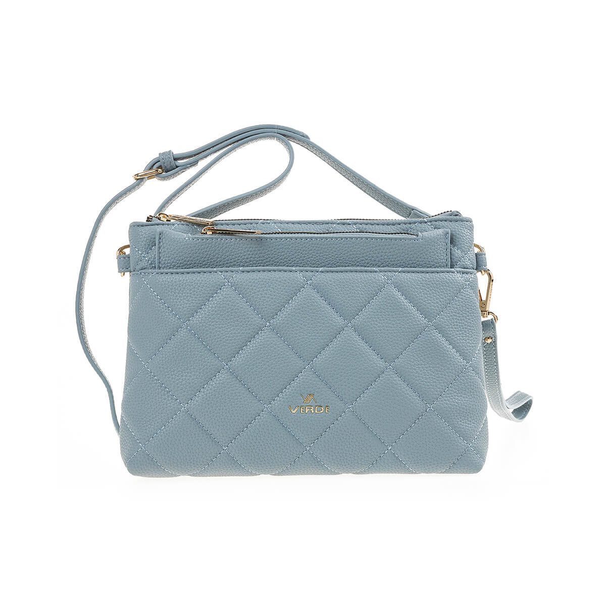 Verde Γυναικεία Τσάντα Χιαστί 16-7203 Μπλε