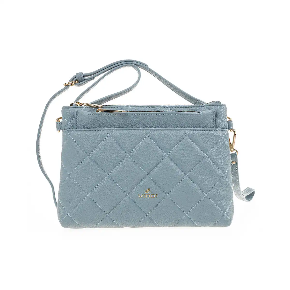 Verde Γυναικεία Τσάντα Χιαστί 16-7203 Μπλε