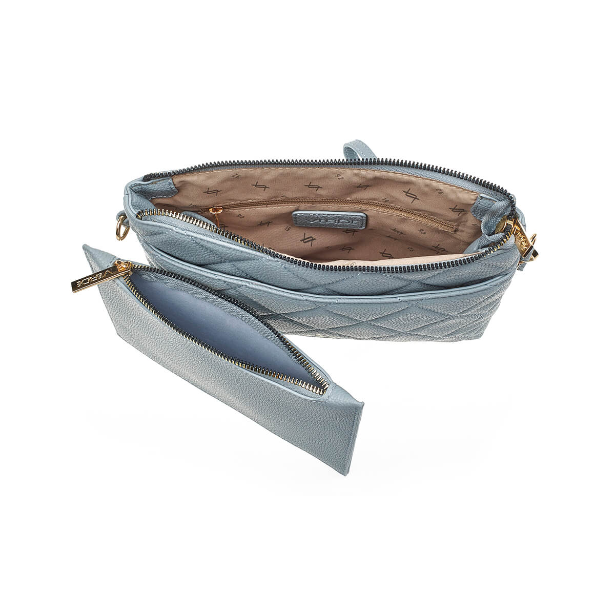 Verde Γυναικεία Τσάντα Χιαστί 16-7203 Μπλε