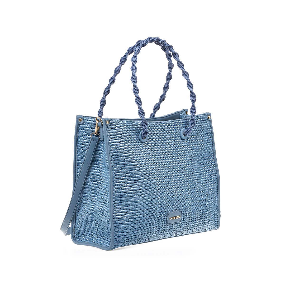 Verde Γυναικεία Τσάντα Ώμου 16-7207 Μπλε