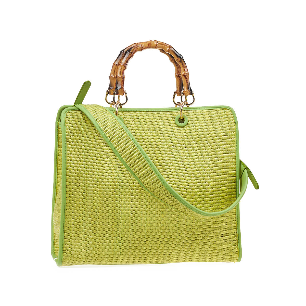 Verde Γυναικεία Τσάντα Χειρός-΄Ώμου 16-7210 Λάιμ