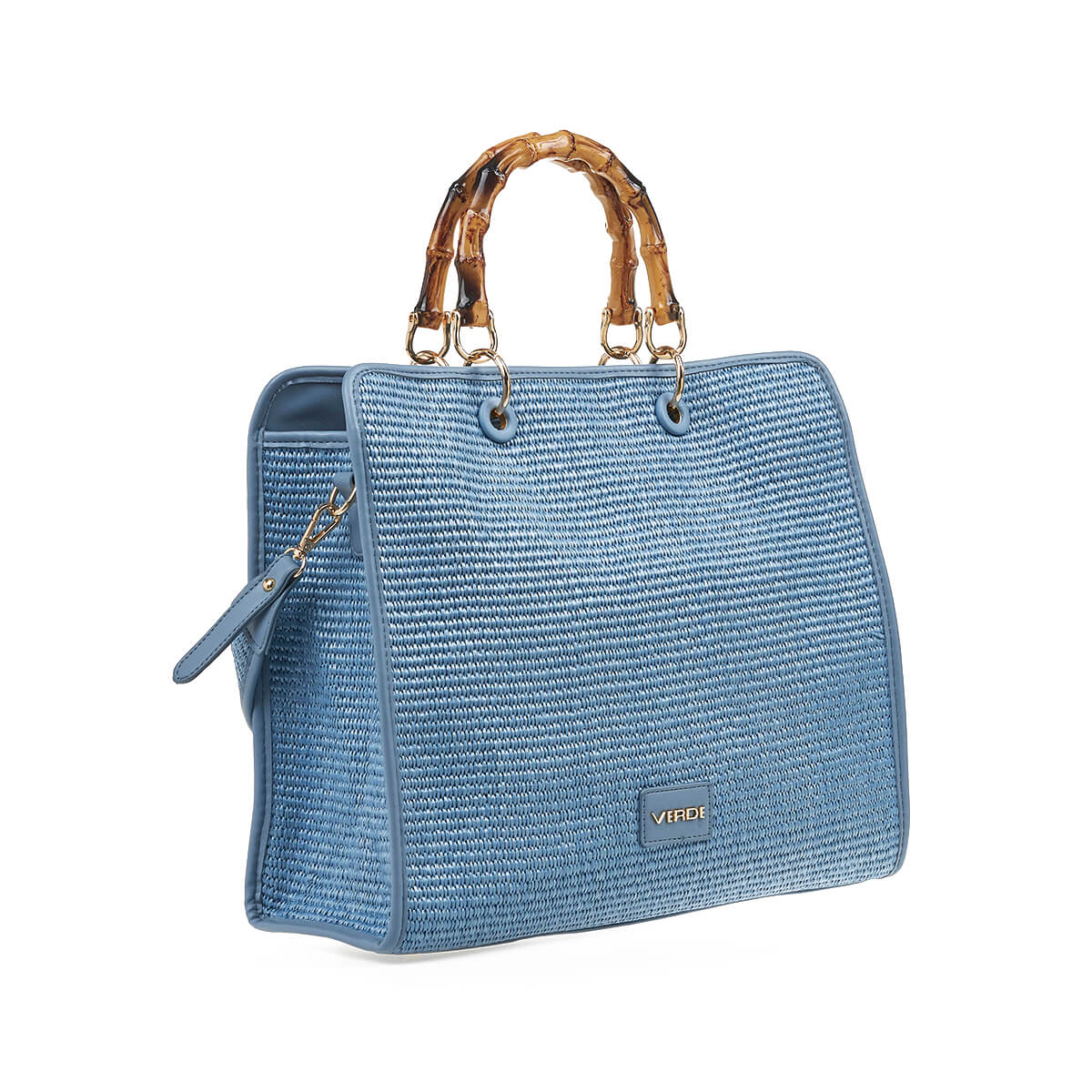 Verde Γυναικεία Τσάντα Χειρός-΄Ώμου 16-7210 Μπλε