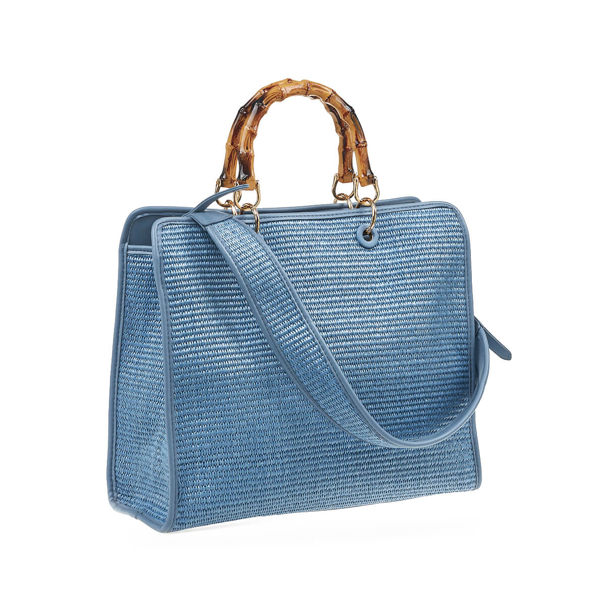 Verde Γυναικεία Τσάντα Χειρός-΄Ώμου 16-7210 Μπλε