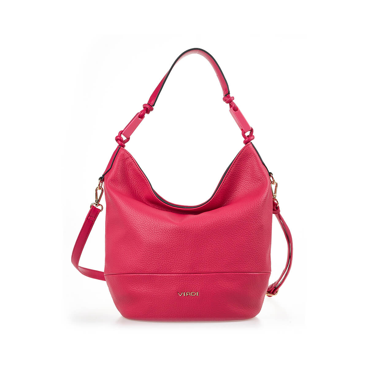 Verde Γυναικεία Τσάντα Ώμου 16-7212 Φούξια